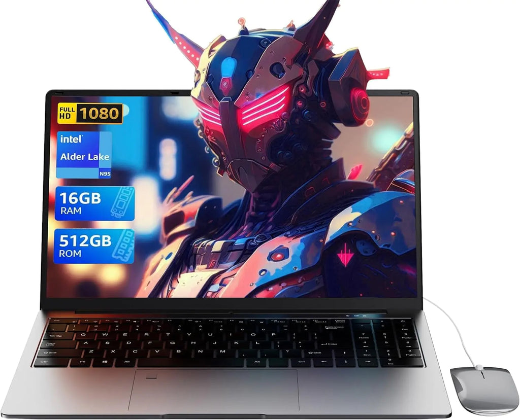 StreamTech 15.6" Quad-Core N95 Gaming & Business Laptop